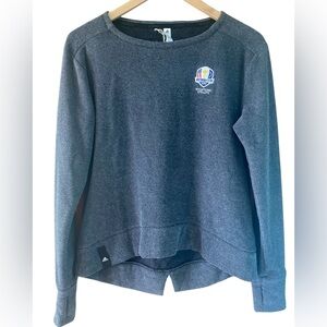 Ryder Cup 2020 Adidas Crewneck Sweatshirt Long Sleeve Women Size Small Grey